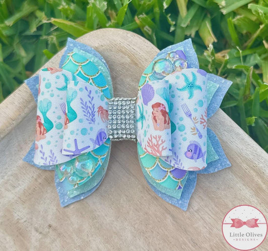 Under the sea mermaid bow