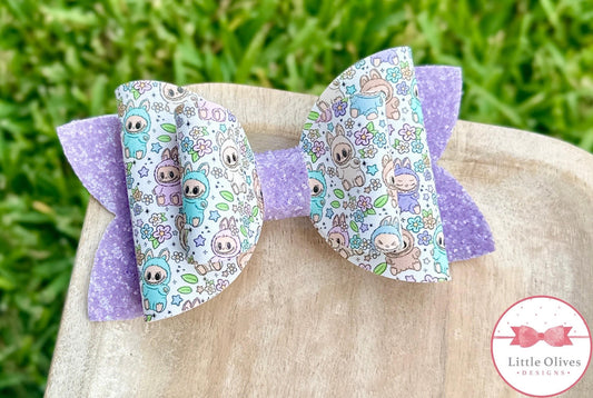 LBB CUTE PINK FLORAL BOW