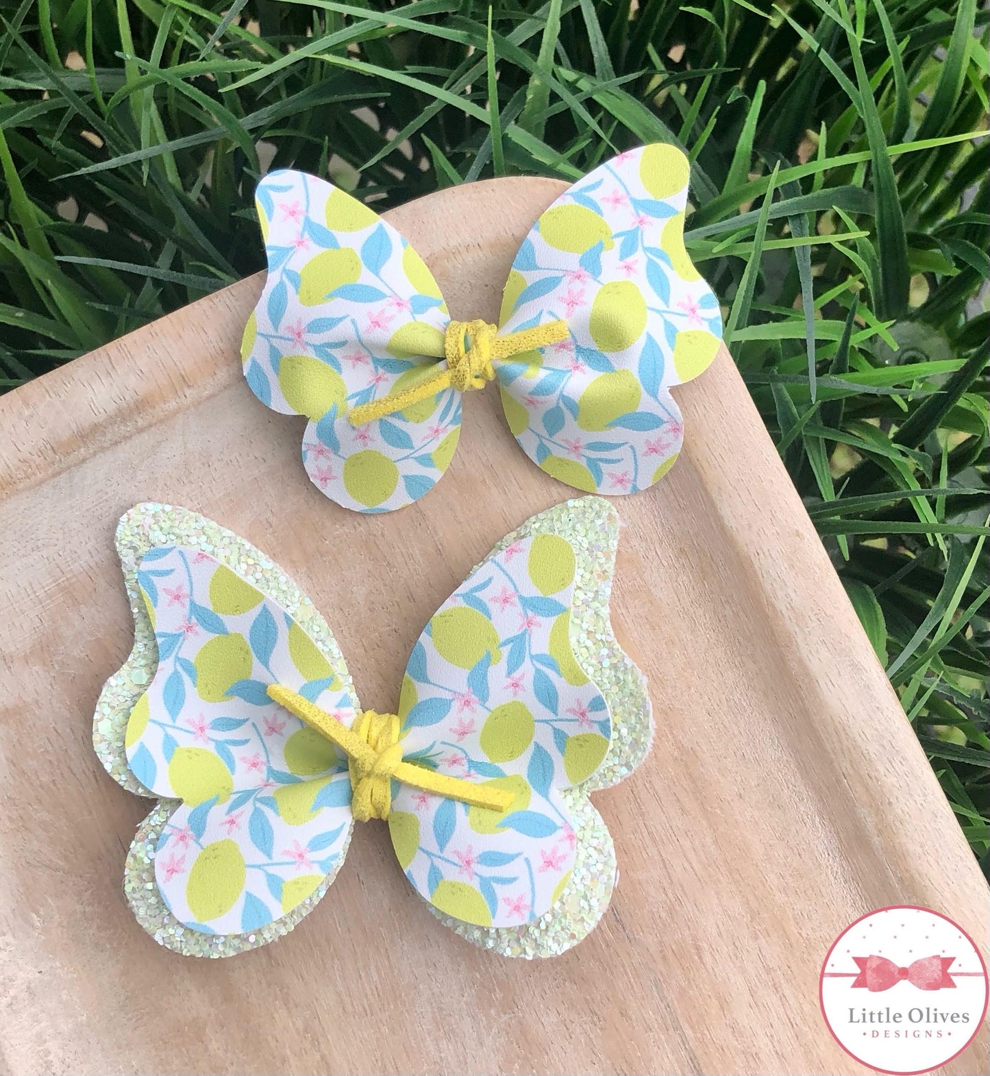 LEMON BUTTERFLY BOW