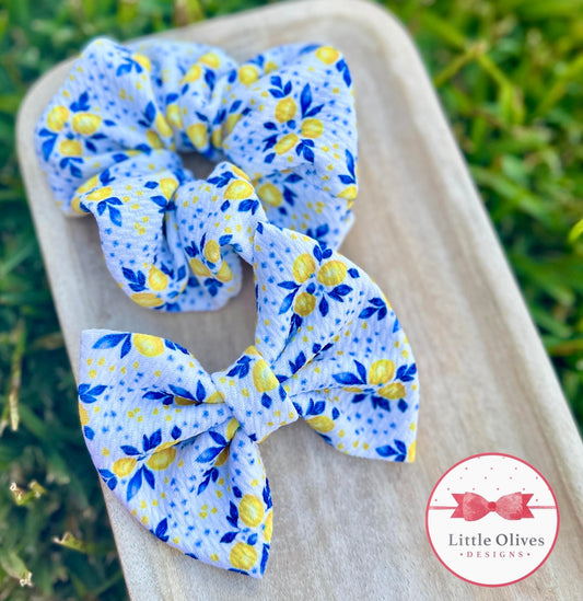 LEMONS BOW OR SCRUNCHIE