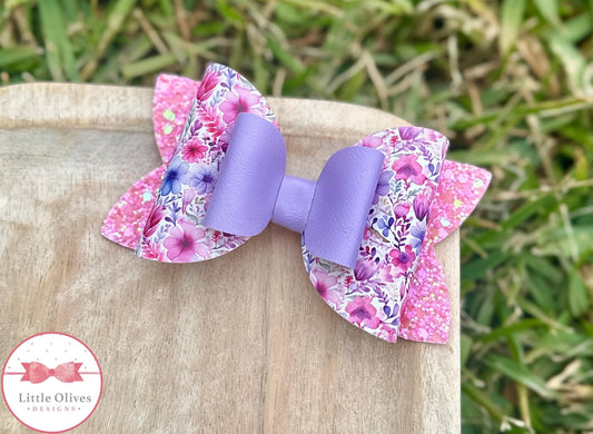 LOVELY FLORAL BOW