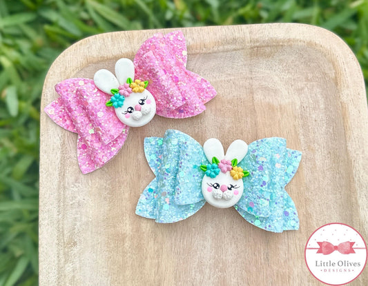 MINI BUNNY CLAY BOWS