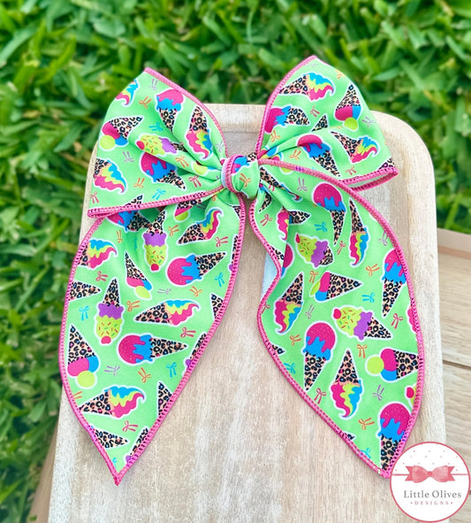 NEON SCOOPS LARGE SOPHIE BOW