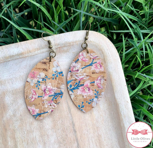 ORCHIDS CORK EARRINGS