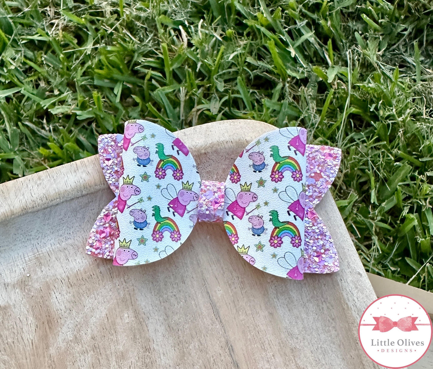 PINK PIG FAIRY BOW