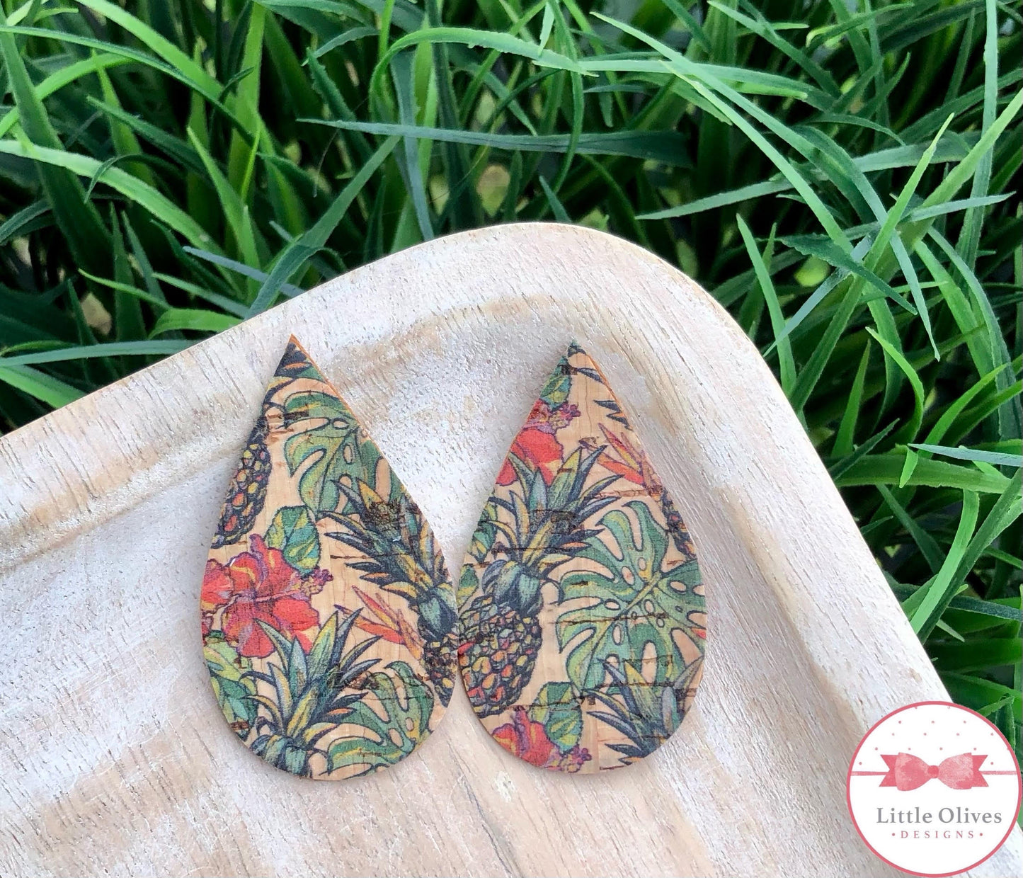 PINEAPPLE CORK EARRINGS