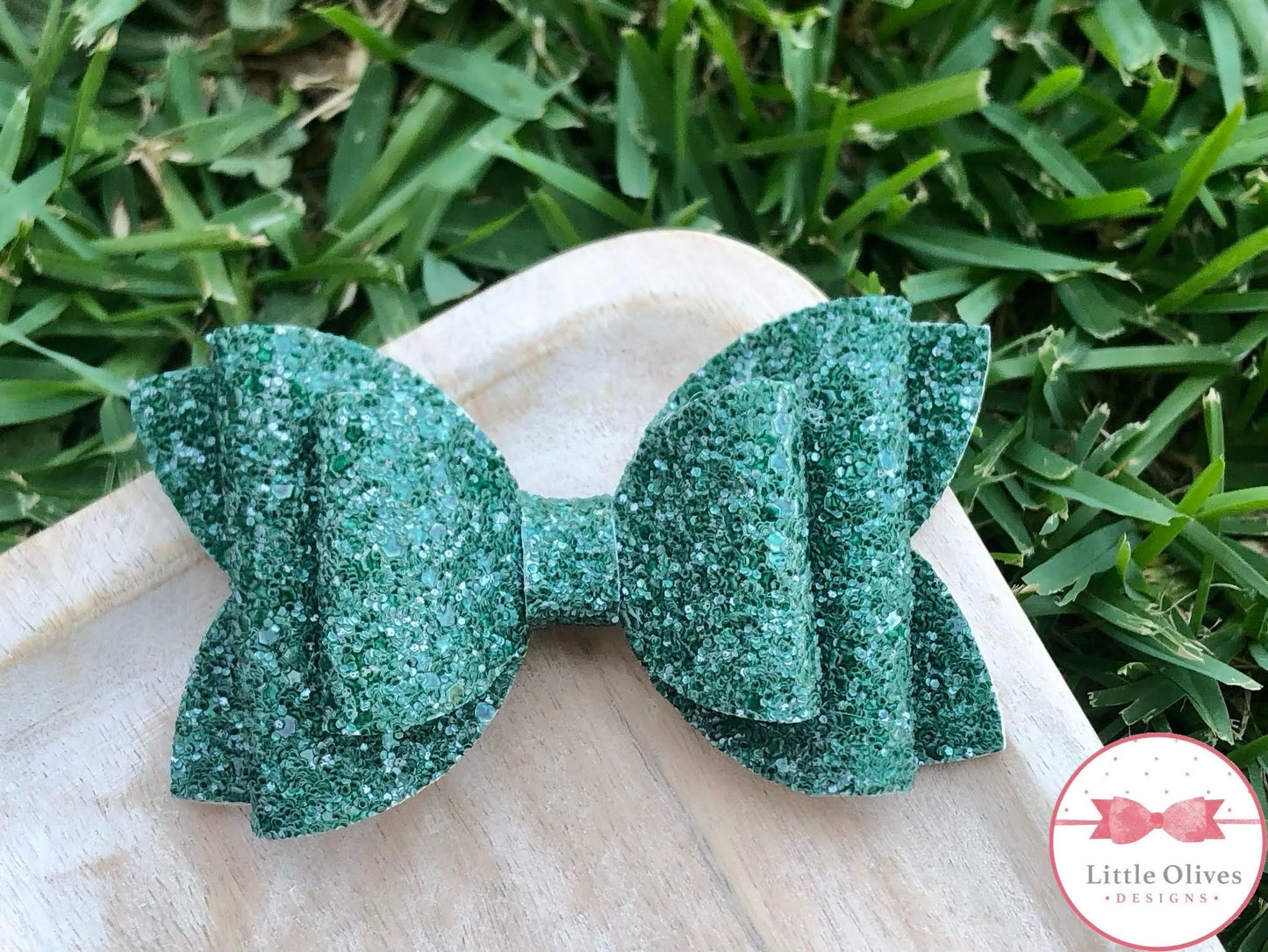 PINE GLITTER BOW