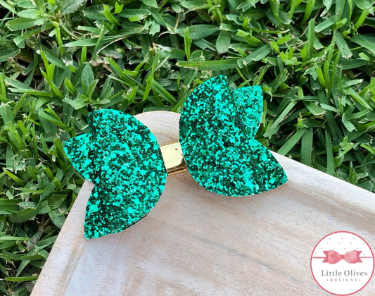 Pine glitter bow