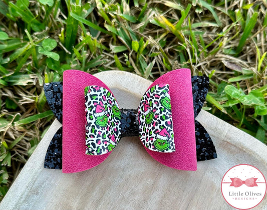 PINK LEOPARD MEAN ONE BOW