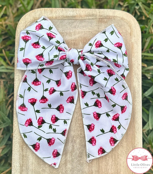 PINK ROSE SOPHIE BOW