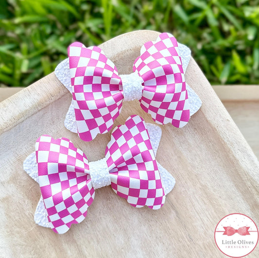 PINK CHECK MARIA PIGGY SET