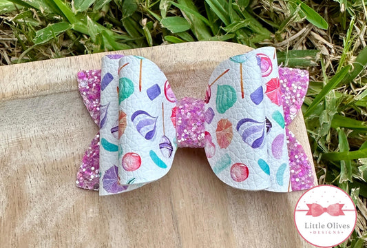 PURPLE CANDY BOW