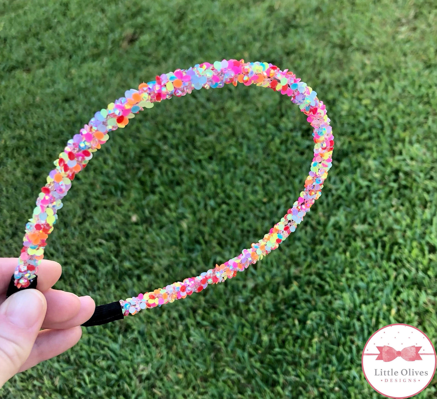 RAINBOW DIAMOND GLITTER HEADBAND