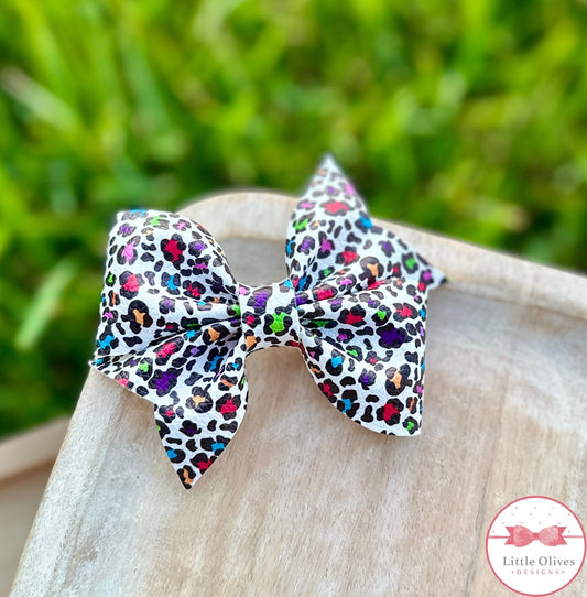 RAINBOW LEOPARD LARKIN BOW