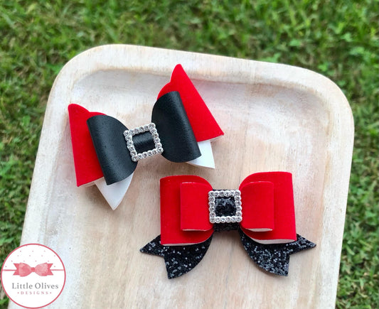 SANTA MNI VELVET BOWS