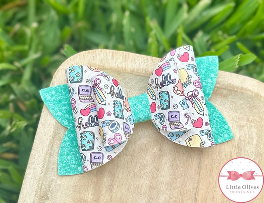 SCHOOL SUPPLIES BOW