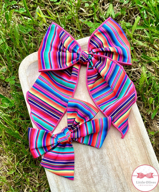 SUNSET SERAPE BOW