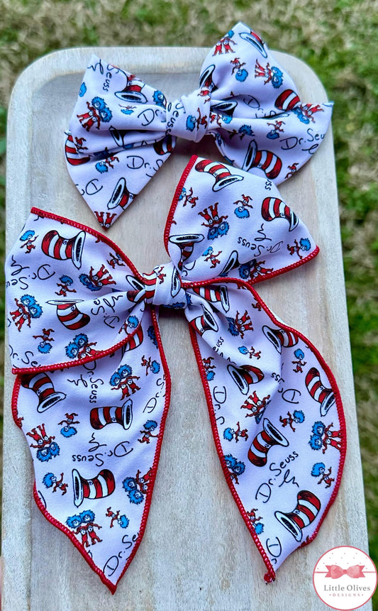 SEUSS & TWINS HAND TIED BOW