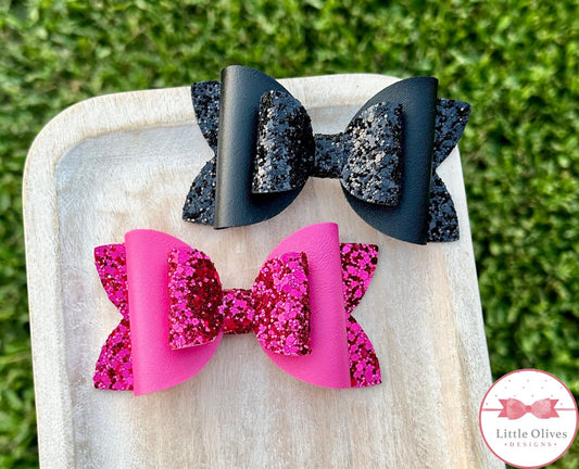 BLACK & PINK BOWS