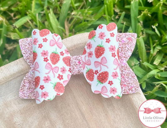 COQUETTE STRAWBERRIES BOW