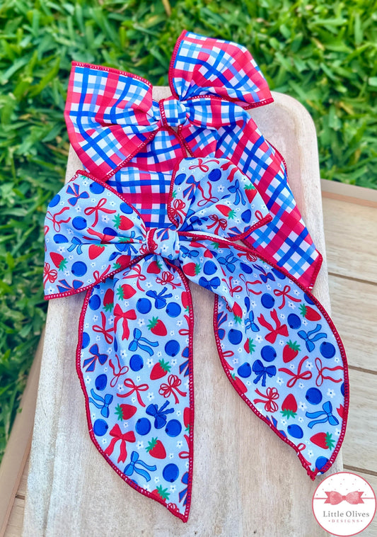 STRAWBERRY BLUEBERRIES & BOWS SOPHIE BOW SET