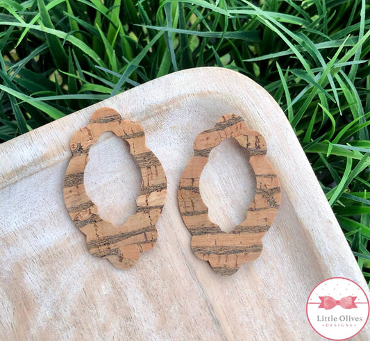 STRIPE CORK FANCY EARRINGS