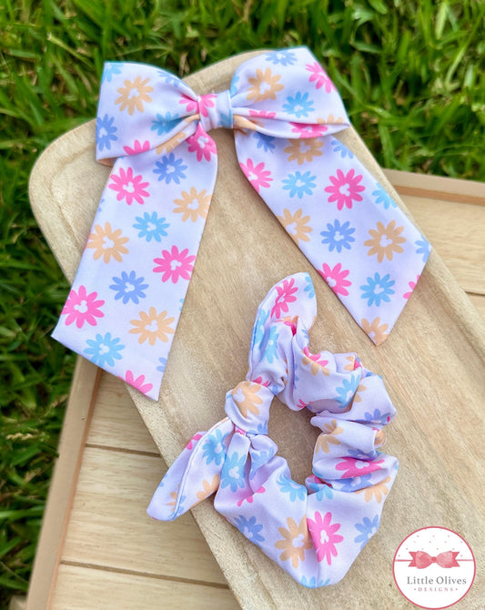 SUMMER MOUSE LONG BOW OR SCRUNCHIE