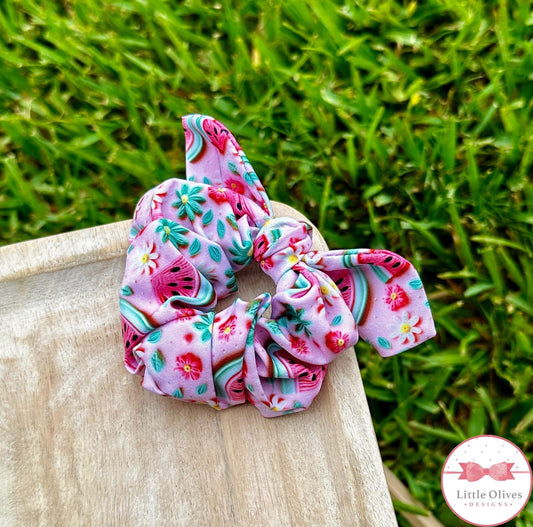 SWEET WATERMELON SCRUNCHIE