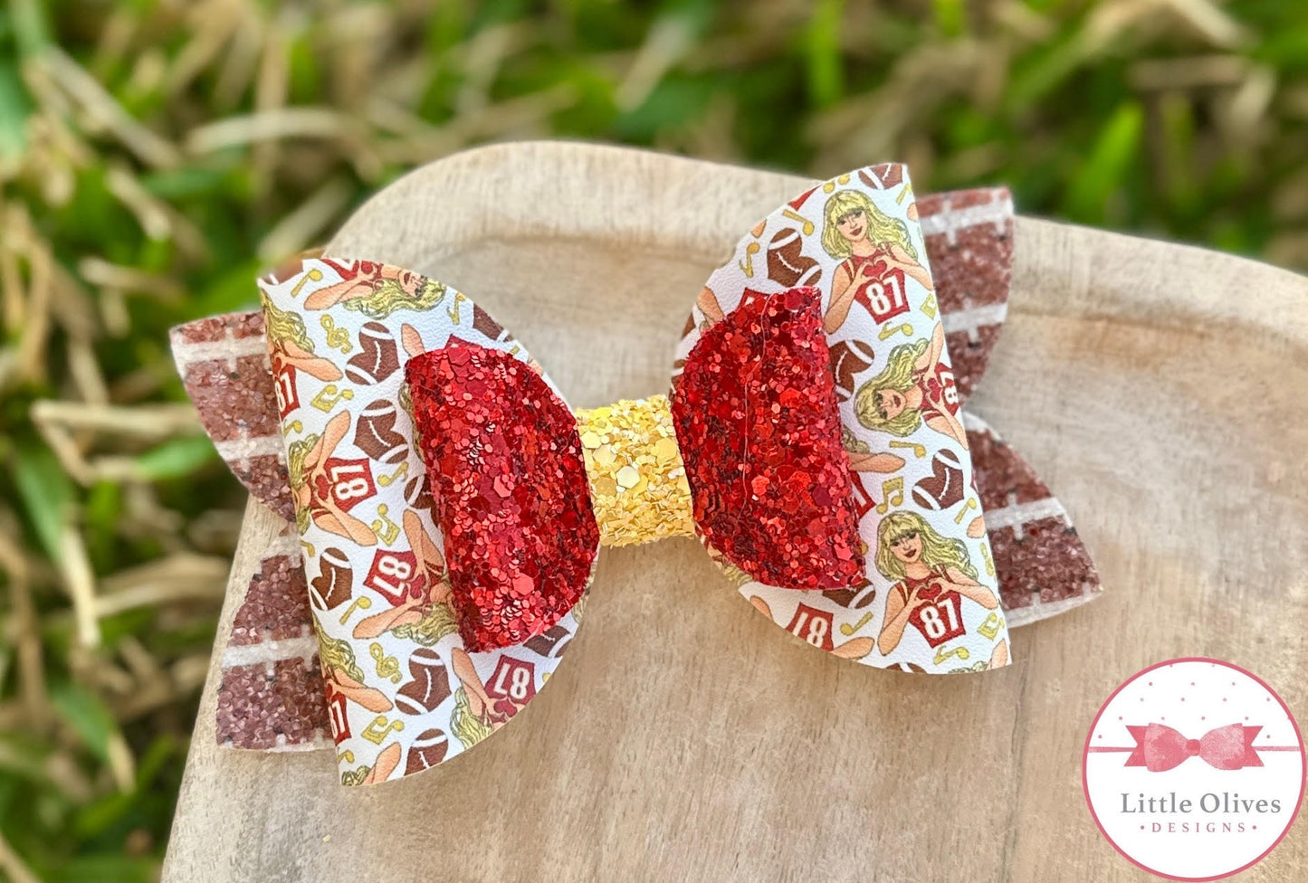 KC SWIFTIE FOOTBALL BOW