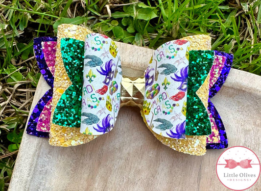 MARDI GRAS BOW (NEW)