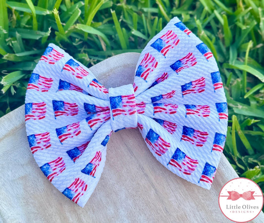 USA FLAGS BOW