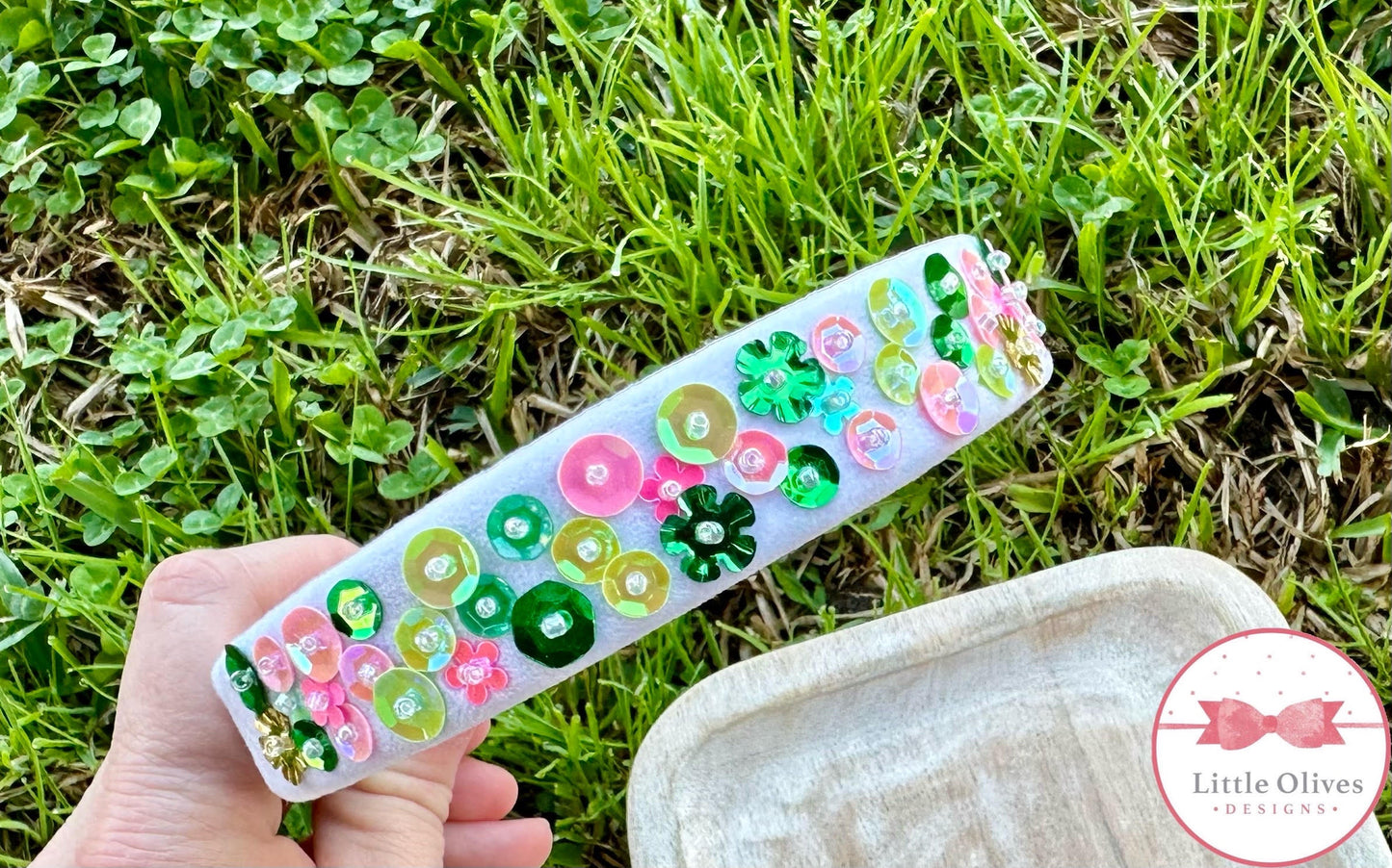 ST. PATTY'S VELVET SEQUIN HEADBAND