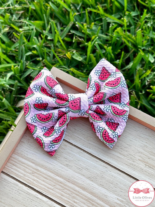 WATERMELON BOW OR SCRUNCHIE