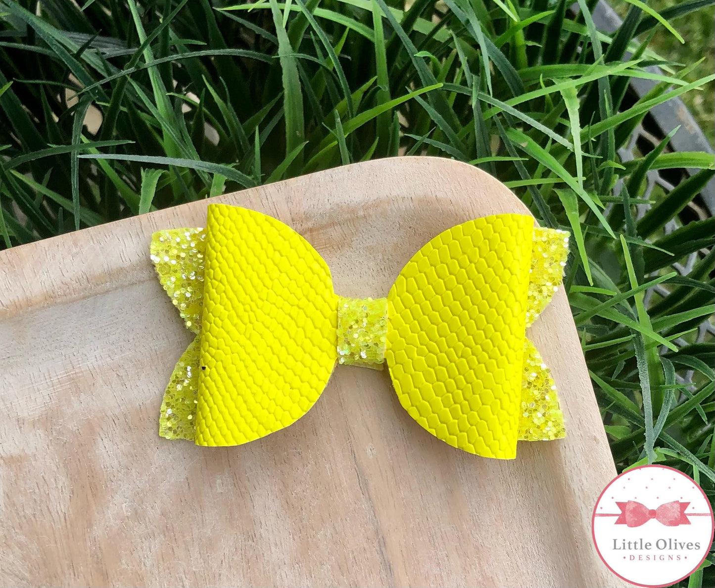 NEON YELLOW SKIN BOW