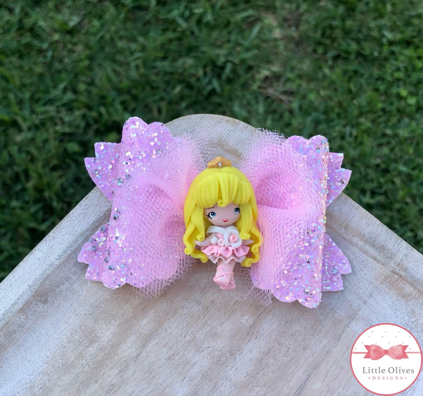 BALLERINA PRINCESS CLAY BOW - AURORA