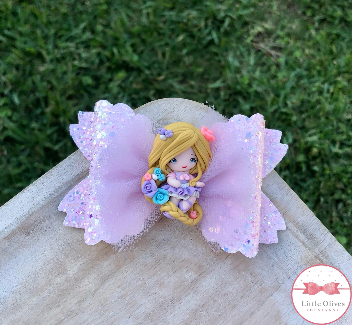 BALLERINA PRINCESS CLAY BOW - RAPUNZEL