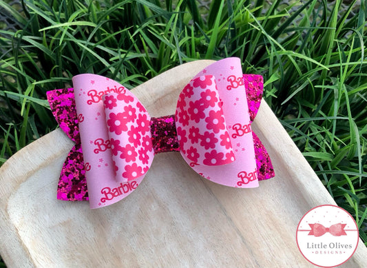 BARBIE FLOWERS BOW