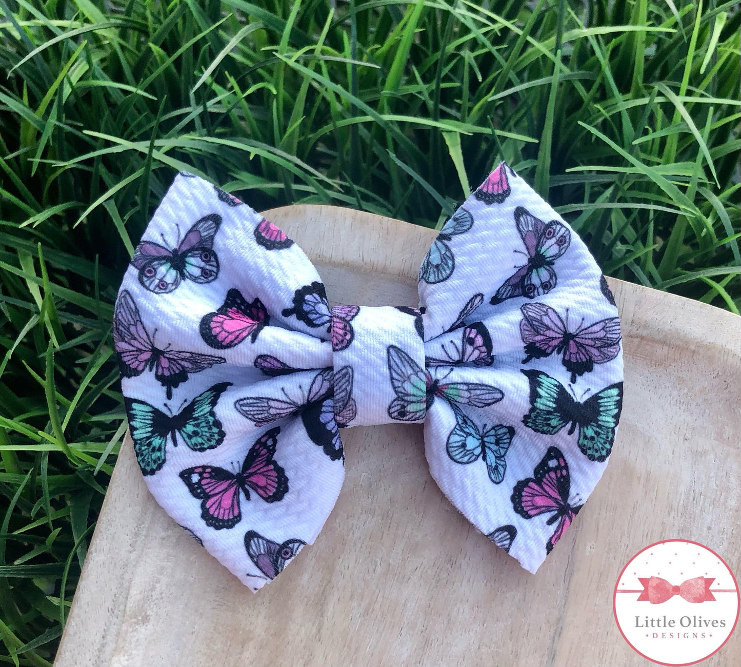 BUTTERFLY AWAY SCRUNCHIE OR BOW