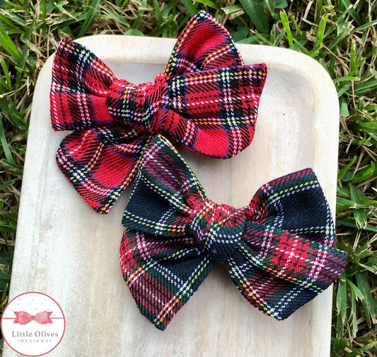 HOLIDAY TARTAN BOWS