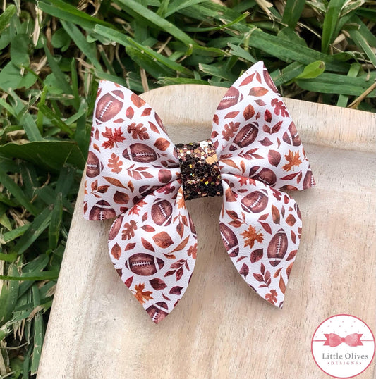 FALL FOOTBALL SAILOR BOW