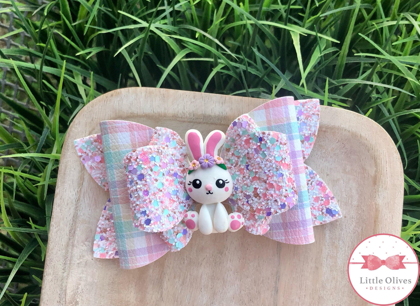 FLORAL CROWN BYNNY CLAY BOW