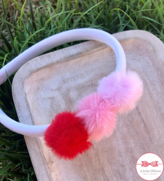 POM POM VELVET HEADBAND