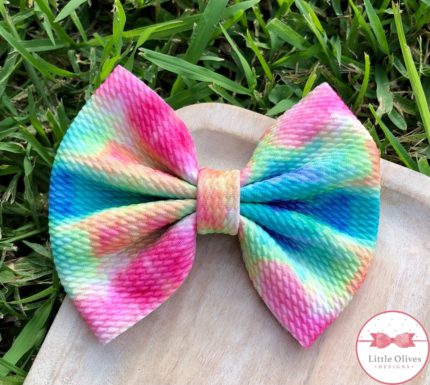 MELTED RAINBOW BOW