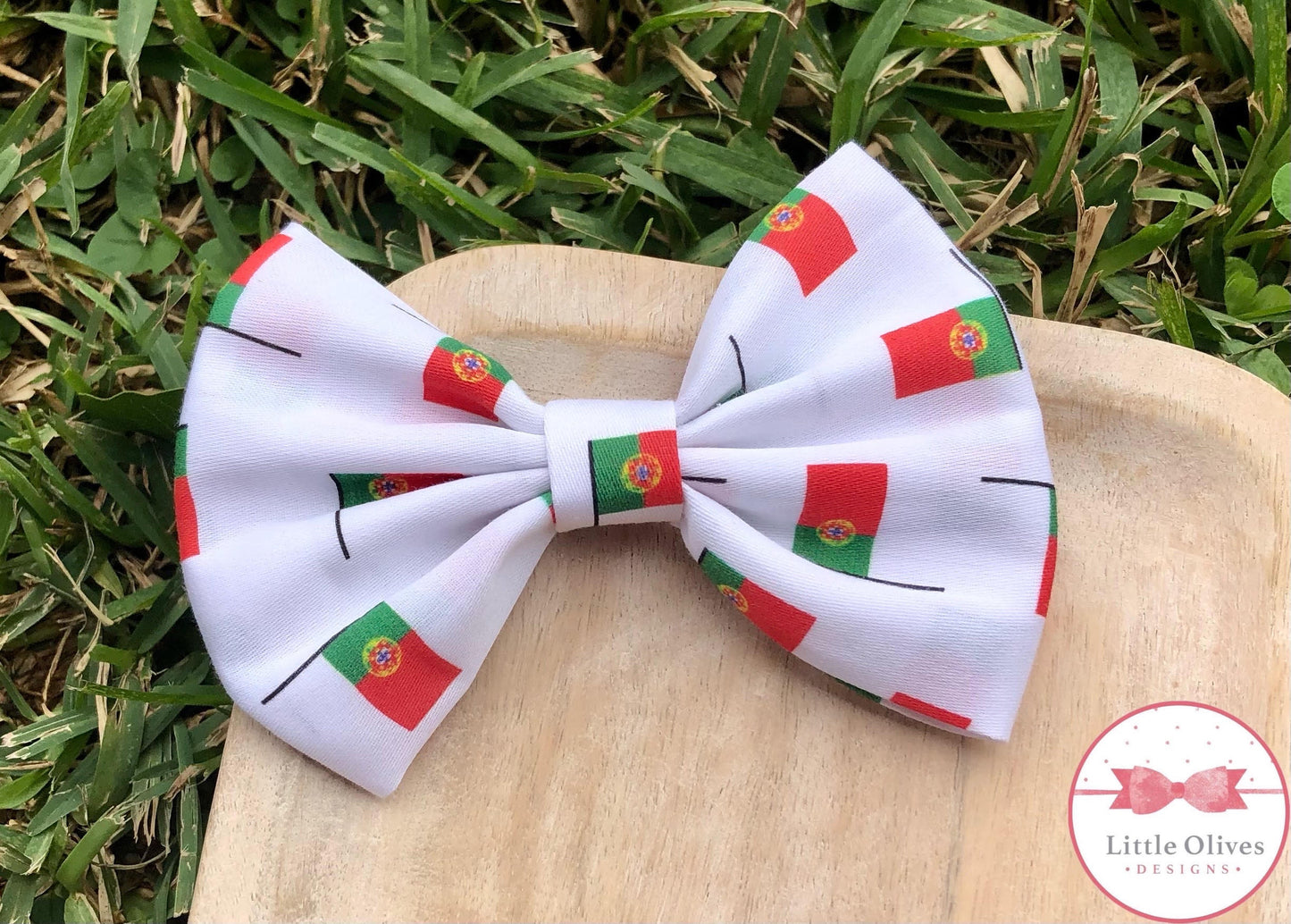 PORTUGAL FLAG COTTON BOW