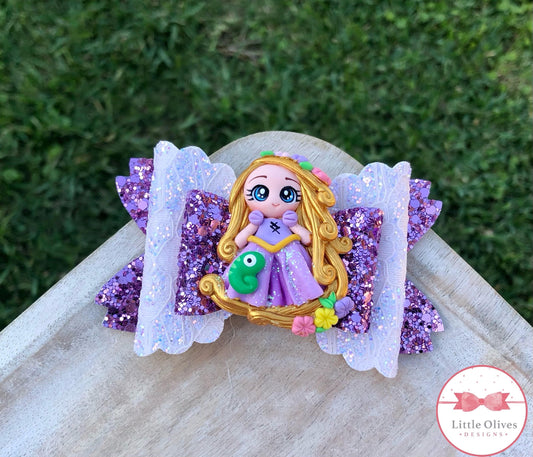 RAPUNZEL CLAY BOW