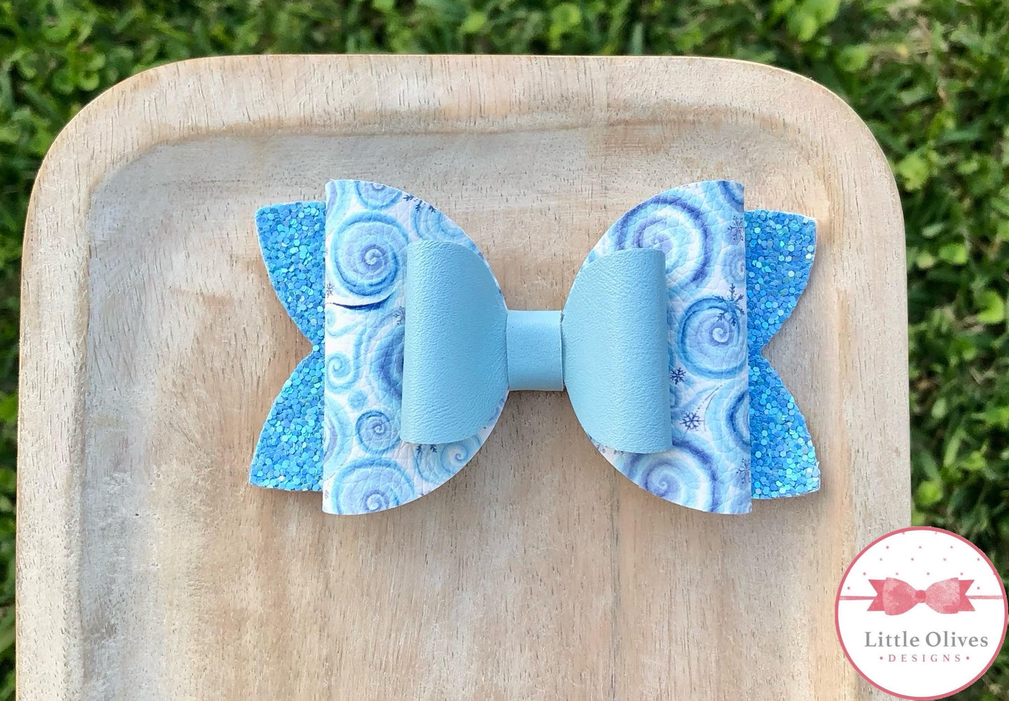 SNOWFLAKE SWIRL BOW