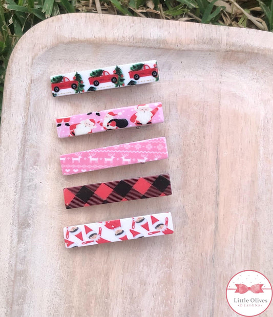 HOLIDAY ACRYLIC CLIPS