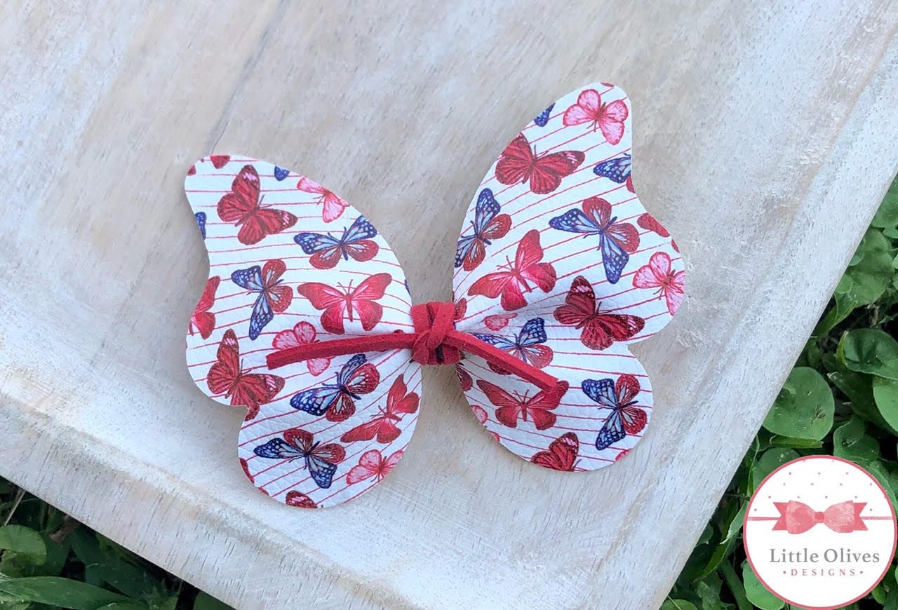 AMERICA THE BEAUTIFUL BUTTERFLY BOW