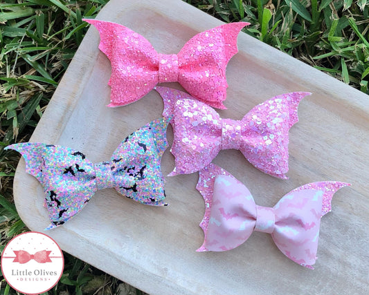 PINK BAT BOWS