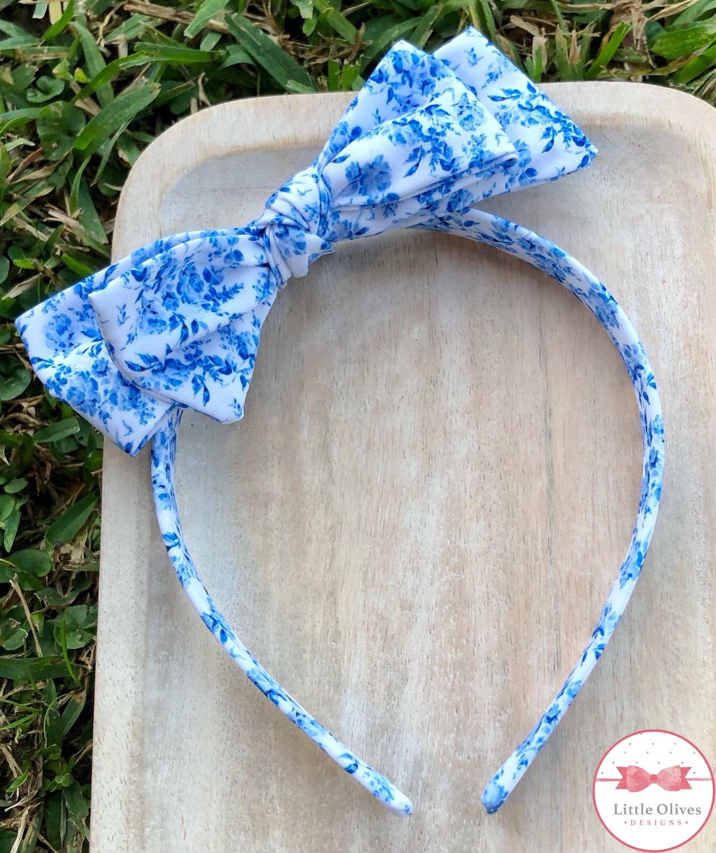 BLAKELY FLORAL BOW HEADBAND